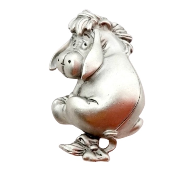 DISNEY~Eeyore Donkey Winnie the Pooh  Pewter Brooch Pin~1.6" - Picture 1 of 4